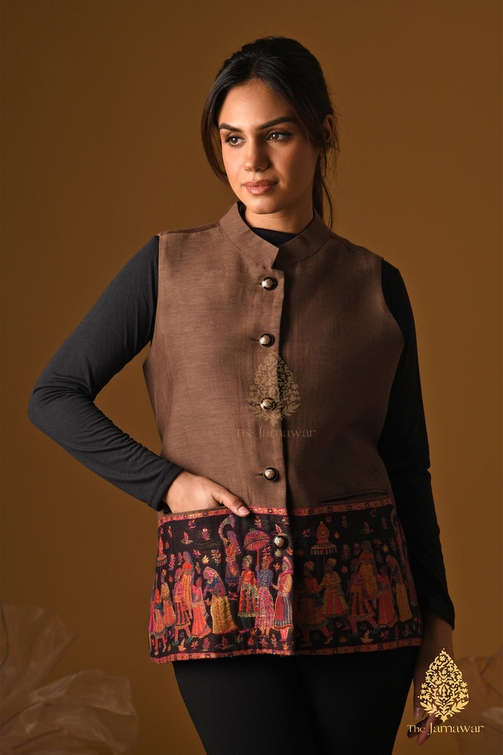 Unisex Baraat Blazer in Brown