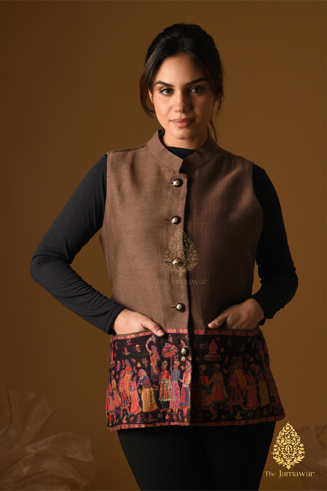 Unisex Baraat Blazer in Brown