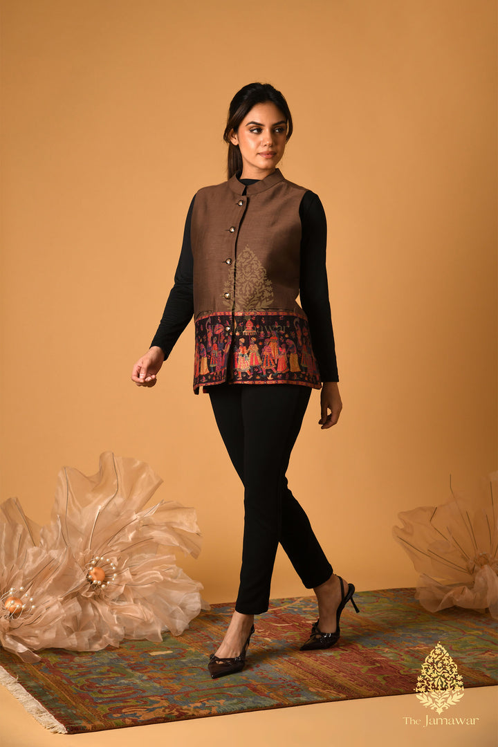 Unisex Baraat Blazer in Brown