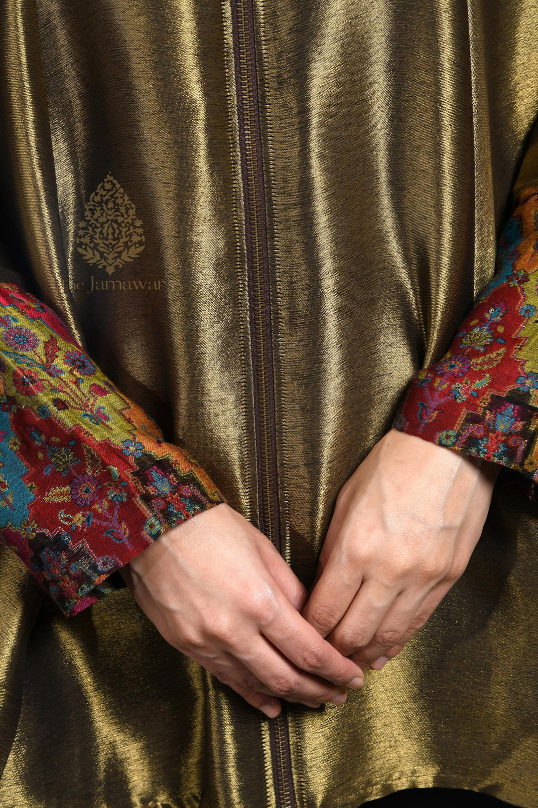 Timeless Gold Jamawar Jacket