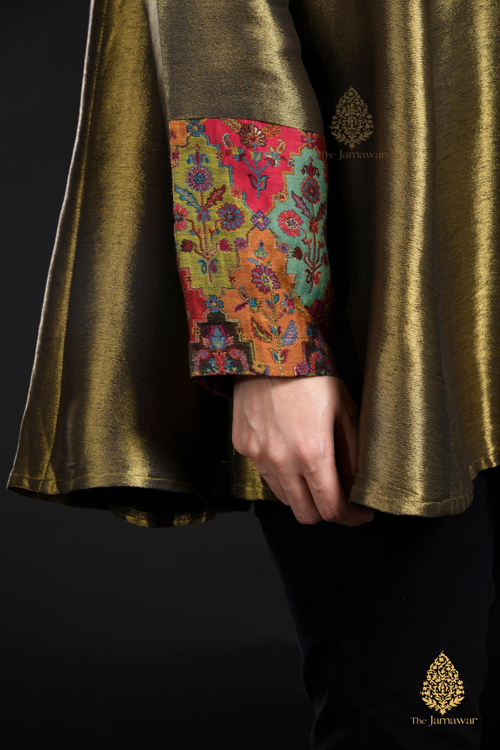 Timeless Gold Jamawar Jacket