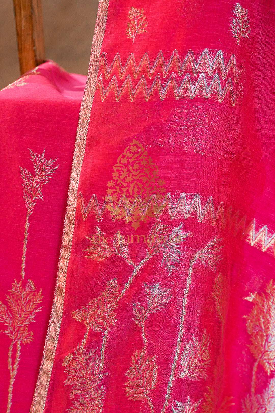 Enchanting Pink Mulmul Cotton Linen Lawn Suit