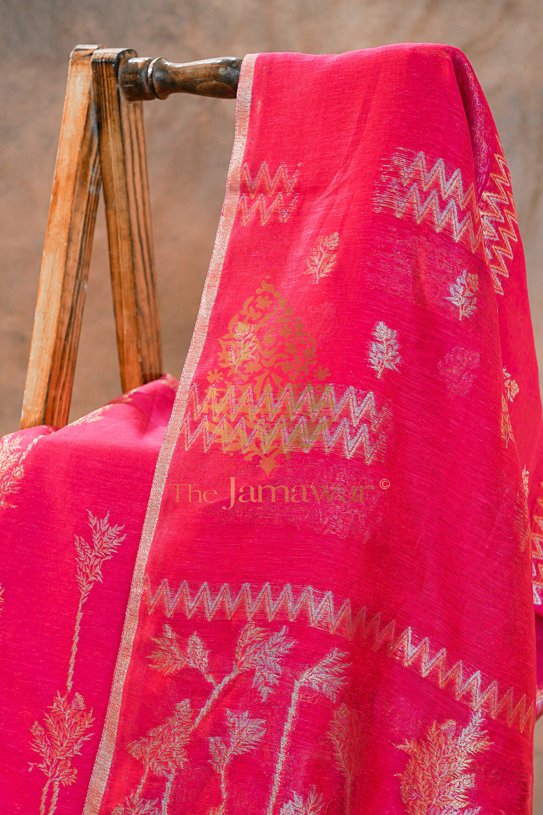 Enchanting Pink Mulmul Cotton Linen Lawn Suit