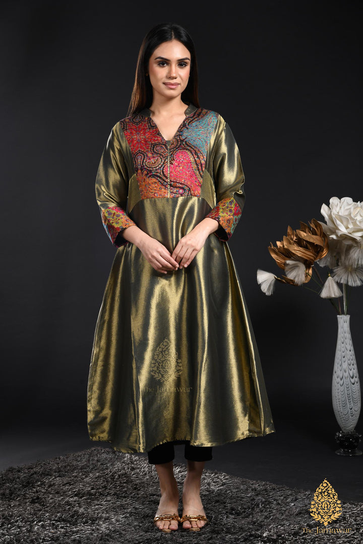 Antique Gold Handwoven Ensemble