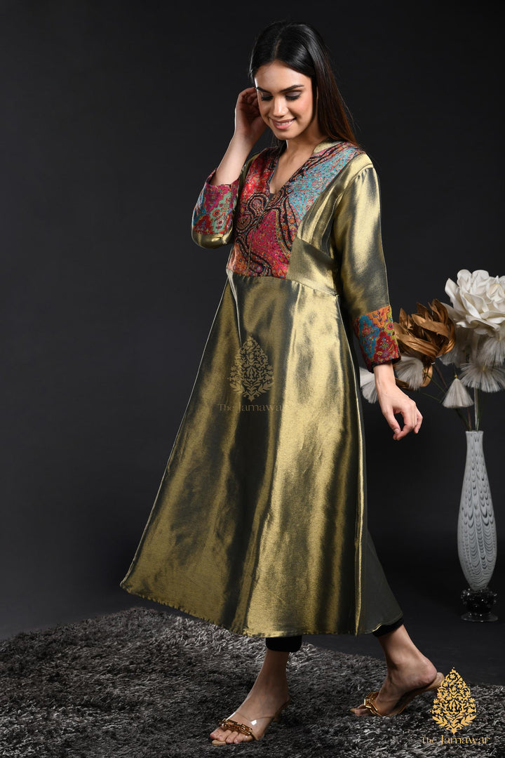 Antique Gold Handwoven Ensemble