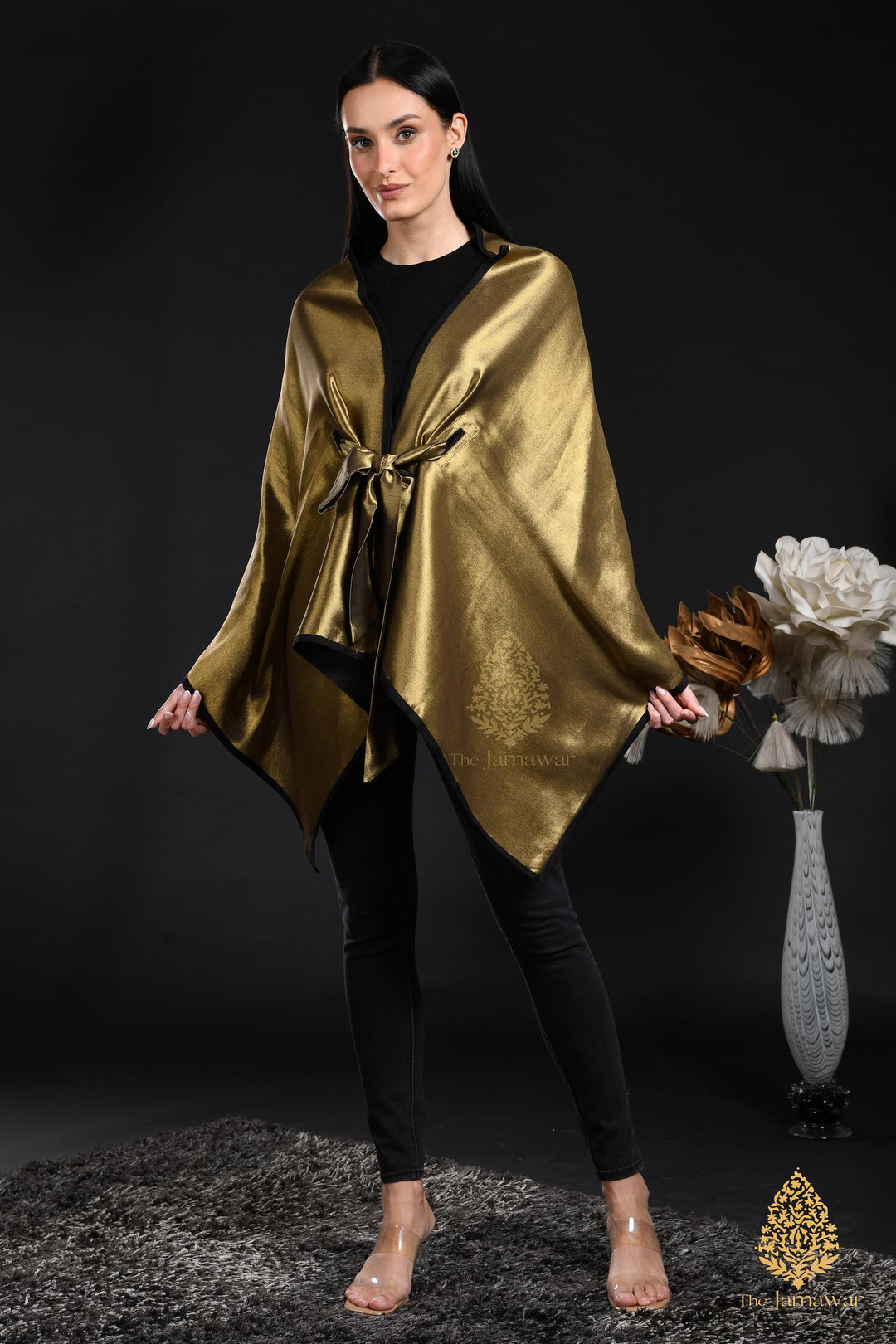 Molten Gold Wrap-Around Drape