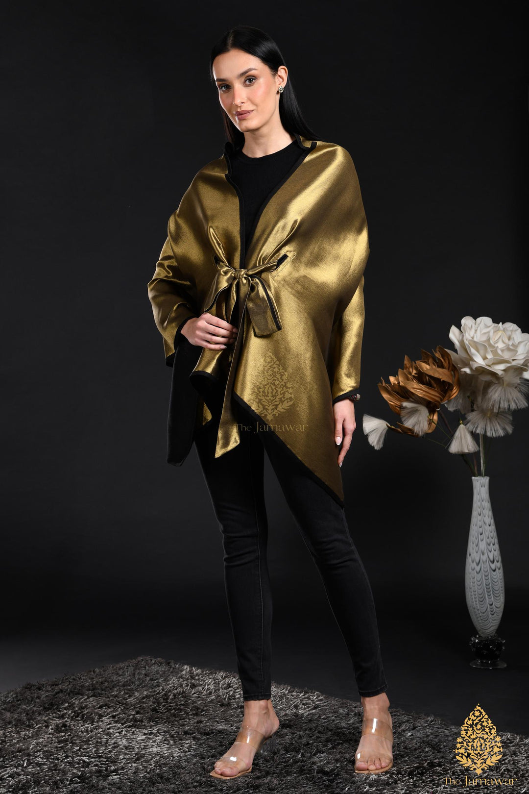 Molten Gold Wrap-Around Drape