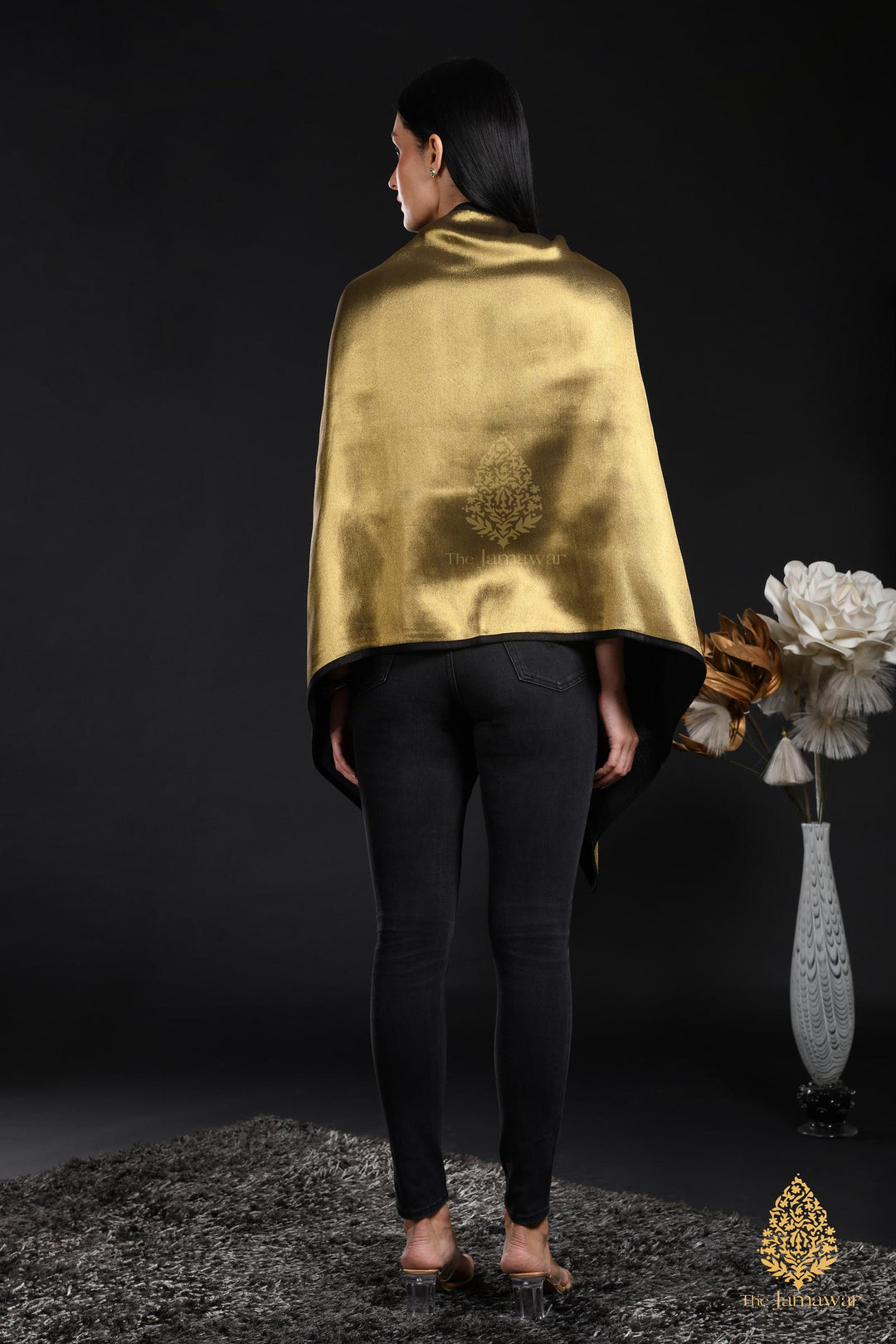 Molten Gold Wrap-Around Drape