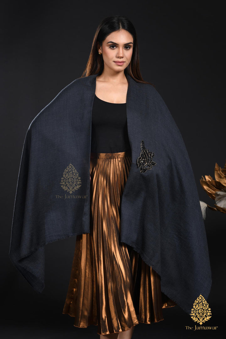 Black Wrap-Around Wool Ensemble