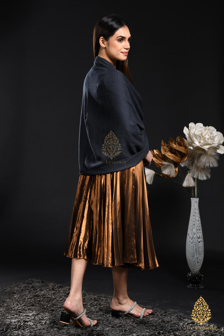 Black Wrap-Around Wool Ensemble