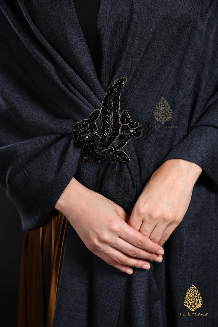 Black Wrap-Around Wool Ensemble