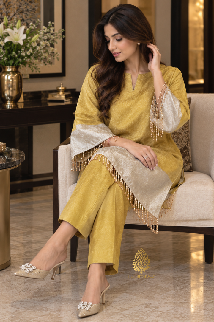 Gold & Silver Tissue Co-ord Set