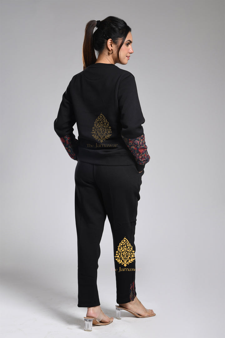 Half & Half Kaani Round Neck Fleece Full Set