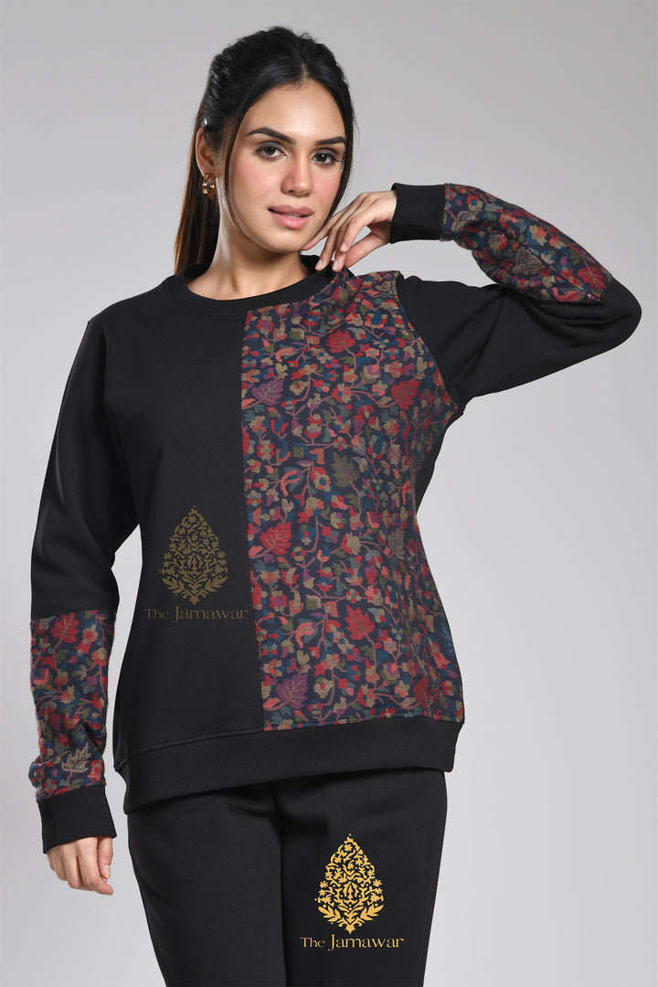 Half & Half Kaani Round Neck Fleece Full Set