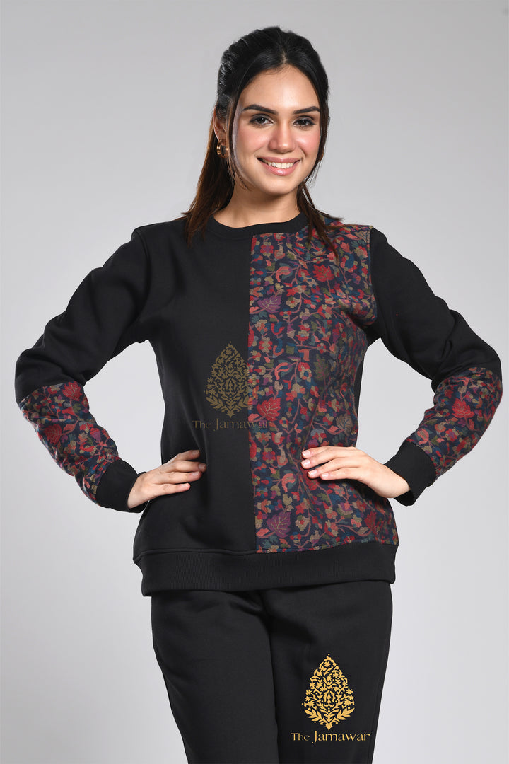 Half & Half Kaani Round Neck Fleece Full Set