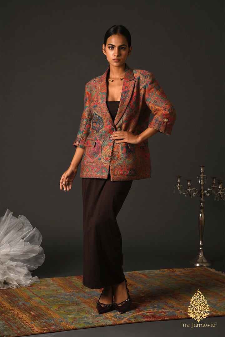 Multicolor Abstract Blazer