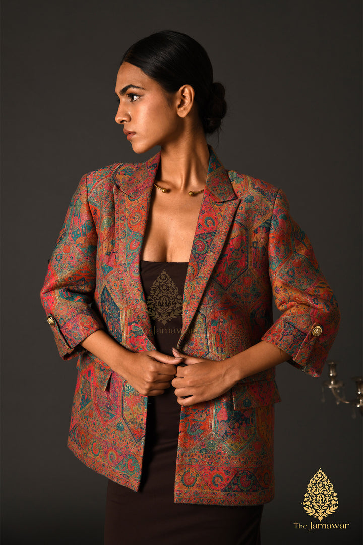 Multicolor Abstract Blazer