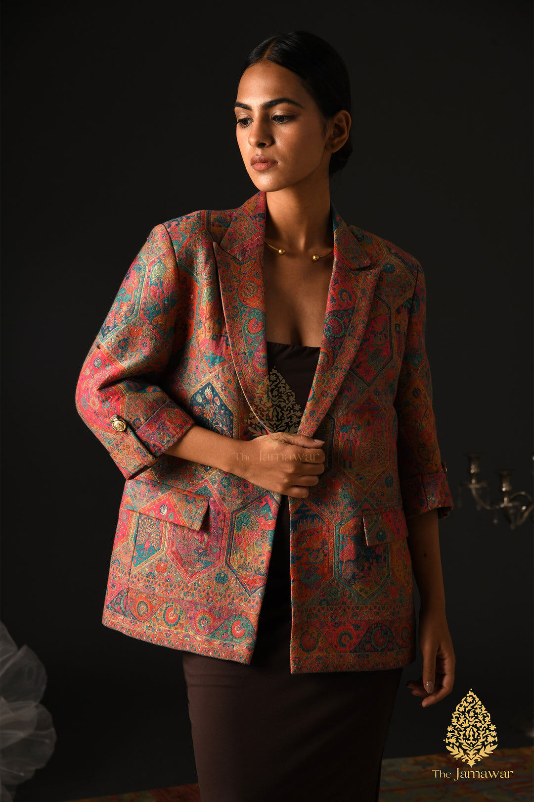 Multicolor Abstract Blazer