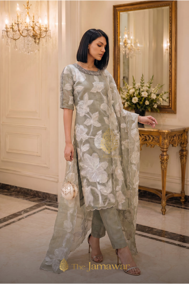 Sage Noor Floral Suit Set