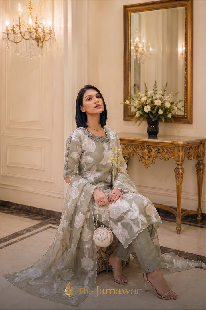 Sage Noor Floral Suit Set