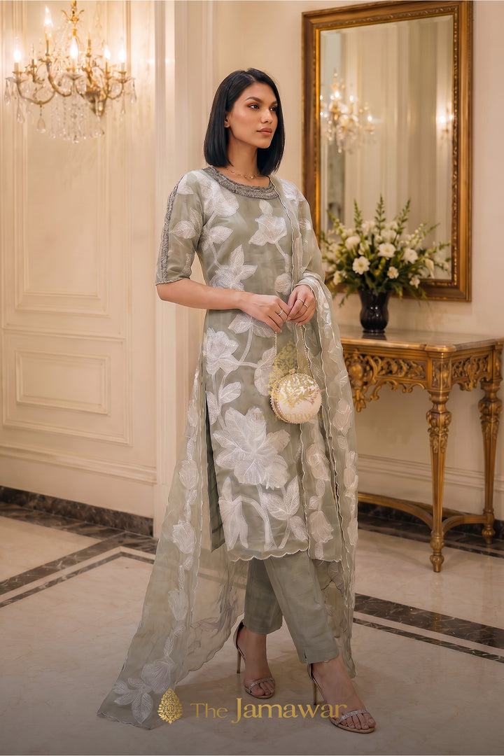 Sage Noor Floral Suit Set