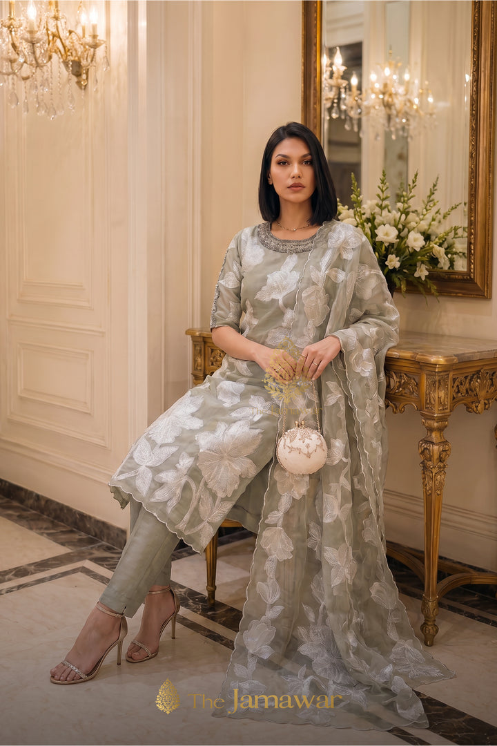 Sage Noor Floral Suit Set